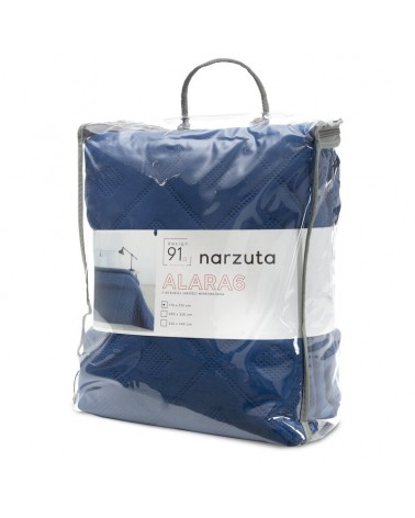Narzuta mirkofibra 200x220 Alara 6 granatowa Eurofirany