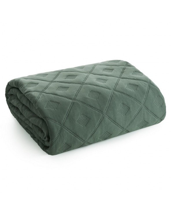 Narzuta mirkofibra 200x220 Alara 6 zielona Eurofirany