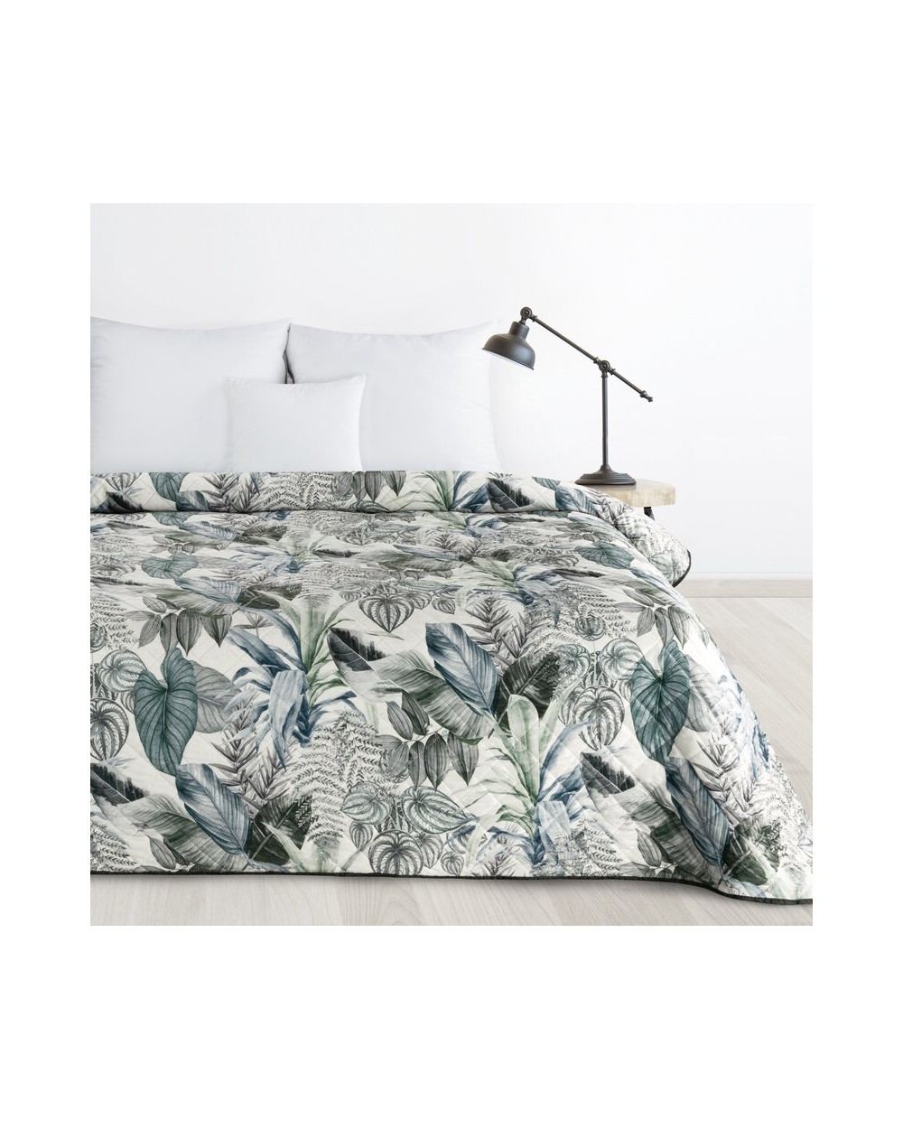 Narzuta velvet 170x210 Davos 2 zielona/srebrna Eurofirany