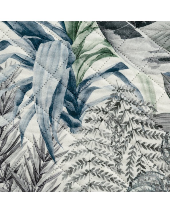 Narzuta velvet 170x210 Davos 2 zielona/srebrna Eurofirany