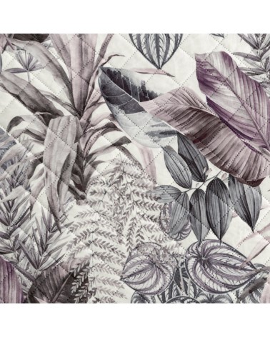 Narzuta velvet 200x220 Davos 2 fioletowa/szara Eurofirany