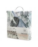 Narzuta velvet 220x240 Davos 2 fioletowa/szara Eurofirany