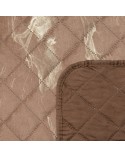Narzuta velvet 170x210 Luiz 6 ciemnobeżowa/złota Eurofirany