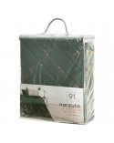 Narzuta velvet 170x210 Luiz 6 ciemnozielona/złota Eurofirany