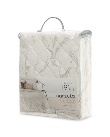 Narzuta velvet 170x210 Luiz 6 kremowa/złota Eurofirany