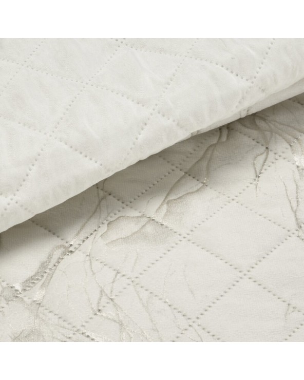 Narzuta velvet 170x210 Luiz 6 kremowa/złota Eurofirany