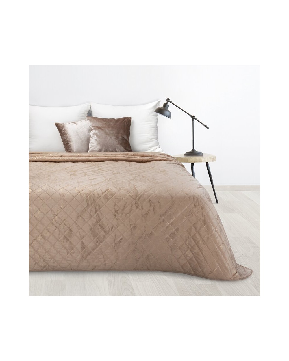 Narzuta velvet 220x240 Luiz 6 beżowa/złota Eurofirany