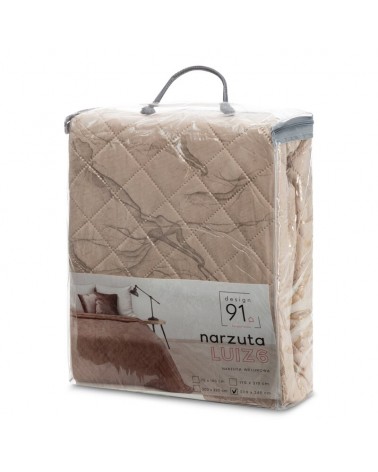 Narzuta velvet 220x240 Luiz 6 beżowa/złota Eurofirany