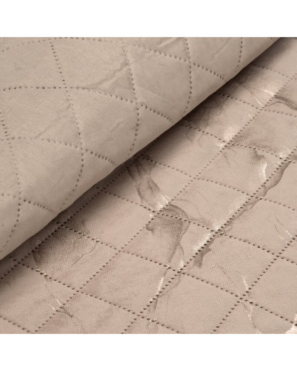 Narzuta velvet 220x240 Luiz 6 beżowa/złota Eurofirany