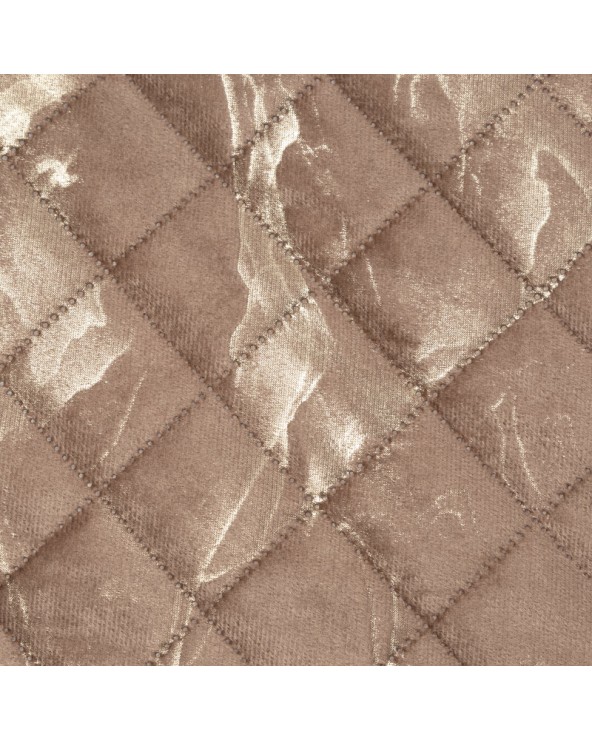 Narzuta velvet 220x240 Luiz 6 ciemnobeżowa/złota Eurofirany