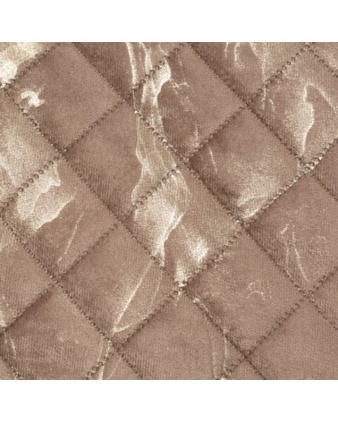 Narzuta velvet 220x240 Luiz 6 ciemnobeżowa/złota Eurofirany