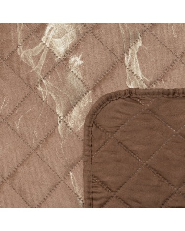 Narzuta velvet 220x240 Luiz 6 ciemnobeżowa/złota Eurofirany
