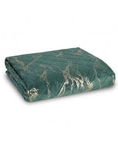 Narzuta velvet 220x240 Luiz 6 ciemnozielona/złota Eurofirany