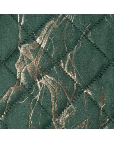 Narzuta velvet 220x240 Luiz 6 ciemnozielona/złota Eurofirany