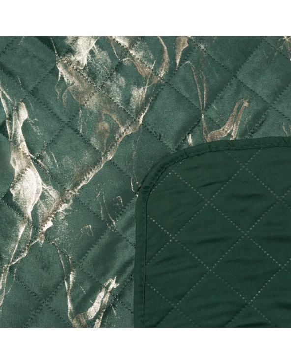 Narzuta velvet 220x240 Luiz 6 ciemnozielona/złota Eurofirany