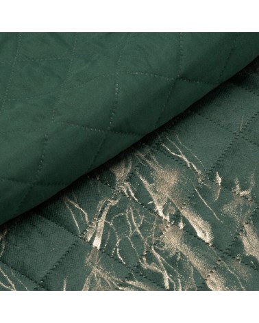 Narzuta velvet 220x240 Luiz 6 ciemnozielona/złota Eurofirany