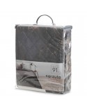Narzuta velvet 220x240 Luiz 6 stalowa/złota Eurofirany