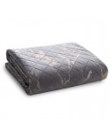 Narzuta velvet 220x240 Luiz 6 stalowa/złota Eurofirany