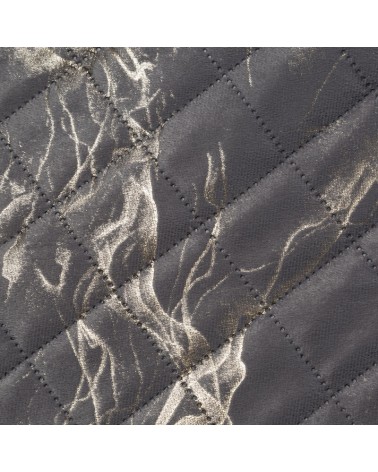 Narzuta velvet 220x240 Luiz 6 stalowa/złota Eurofirany