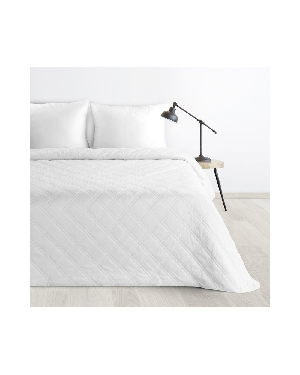 Narzuta velvet 220x240 Luiz 8 biała Eurofirany