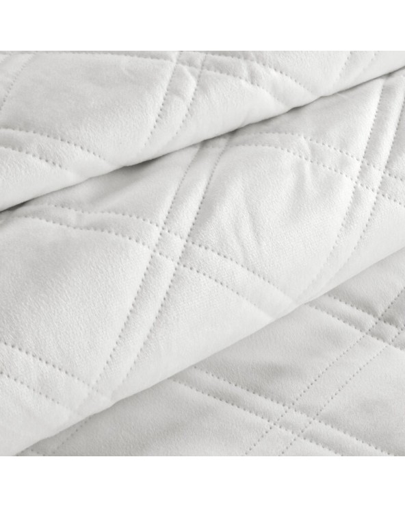 Narzuta velvet 220x240 Luiz 8 biała Eurofirany
