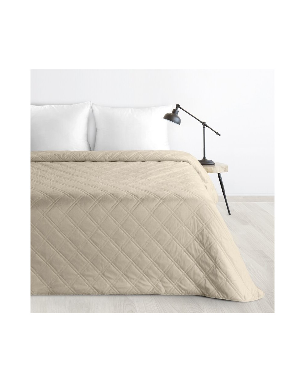 Narzuta velvet 220x240 Luiz 8 beżowa Eurofirany
