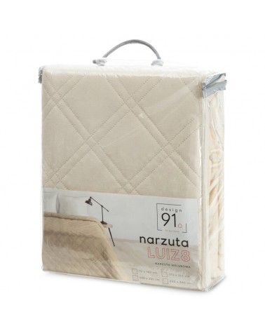 Narzuta velvet 220x240 Luiz 8 beżowa Eurofirany