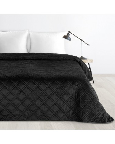 Narzuta velvet 220x240 Luiz 8 czarna Eurofirany