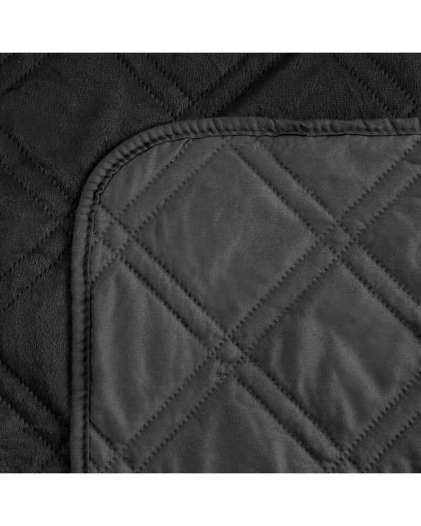 Narzuta velvet 220x240 Luiz 8 czarna Eurofirany