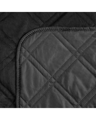 Narzuta velvet 220x240 Luiz 8 czarna Eurofirany