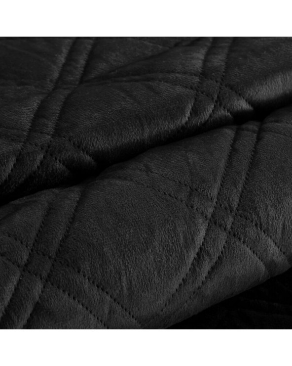 Narzuta velvet 220x240 Luiz 8 czarna Eurofirany