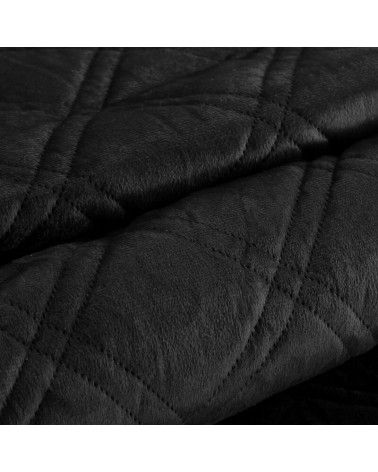 Narzuta velvet 220x240 Luiz 8 czarna Eurofirany