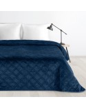 Narzuta velvet 200x220 Luiz 8 granatowa Eurofirany