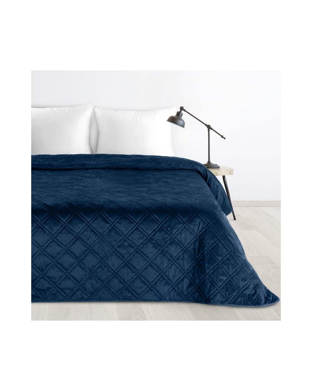 Narzuta velvet 220x240 Luiz 8 granatowa Eurofirany