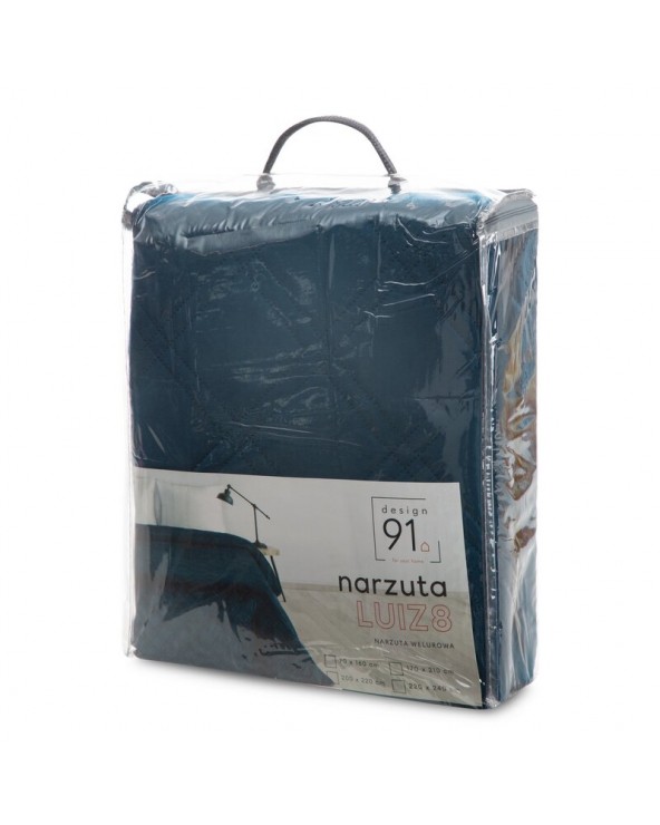 Narzuta velvet 220x240 Luiz 8 granatowa Eurofirany