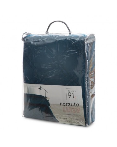 Narzuta velvet 220x240 Luiz 8 granatowa Eurofirany