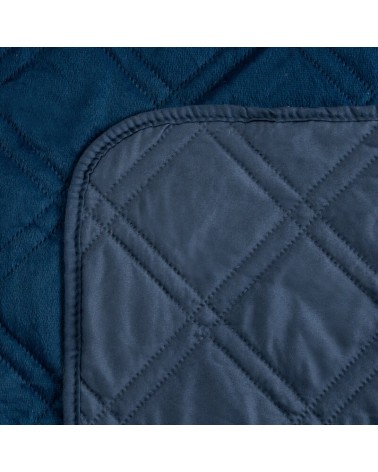 Narzuta velvet 220x240 Luiz 8 granatowa Eurofirany