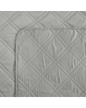 Narzuta velvet 170x210 Luiz 8 srebrna Eurofirany