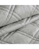 Narzuta velvet 170x210 Luiz 8 srebrna Eurofirany