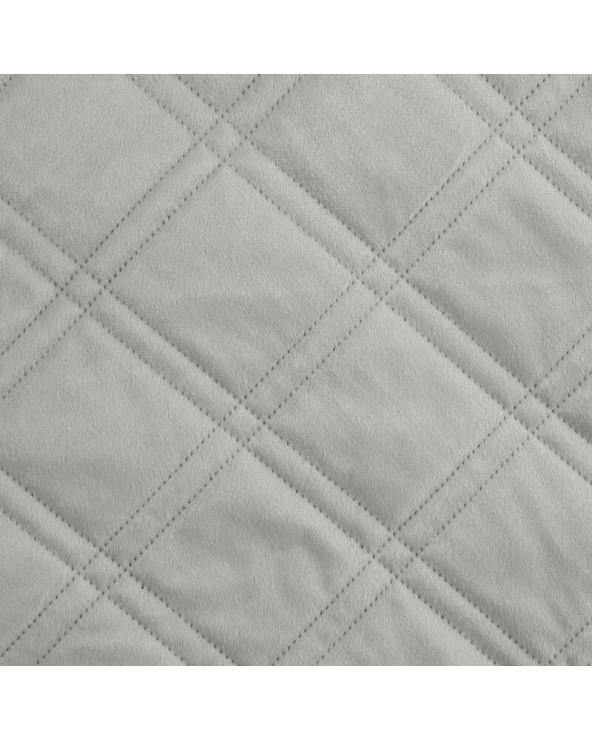 Narzuta velvet 220x240 Luiz 8 srebrna Eurofirany