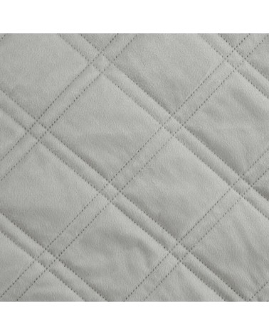 Narzuta velvet 220x240 Luiz 8 srebrna Eurofirany