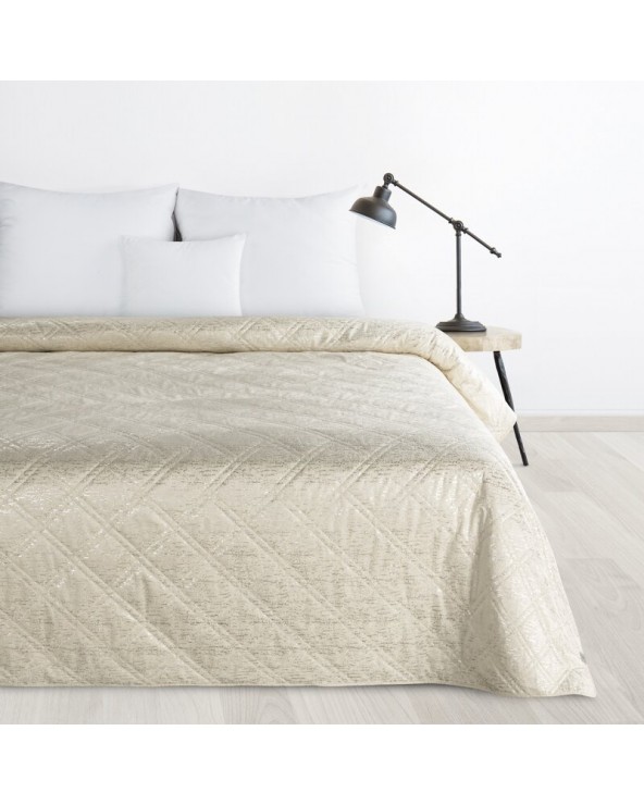 Narzuta velvet 170x210 Luiz Blink kremowa Eurofirany
