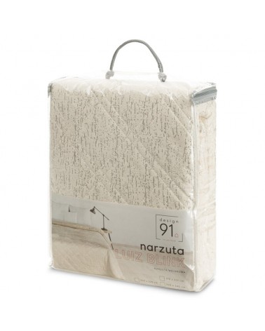 Narzuta velvet 170x210 Luiz Blink kremowa Eurofirany