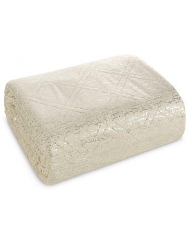 Narzuta velvet 170x210 Luiz Blink kremowa Eurofirany