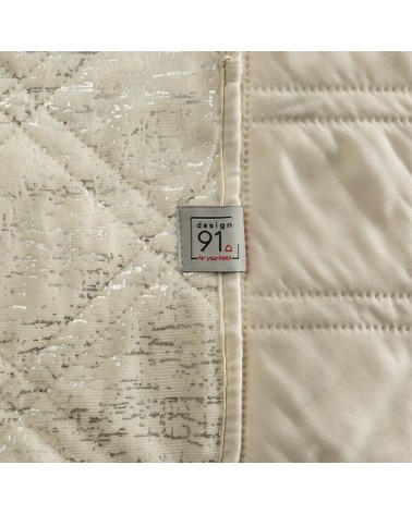 Narzuta velvet 170x210 Luiz Blink kremowa Eurofirany