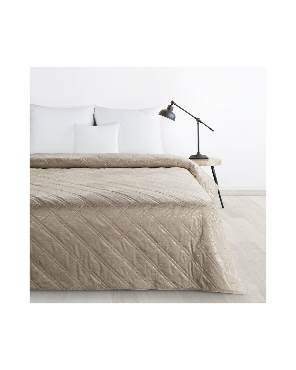 Narzuta velvet 220x240 Luiz Blink beżowa Eurofirany