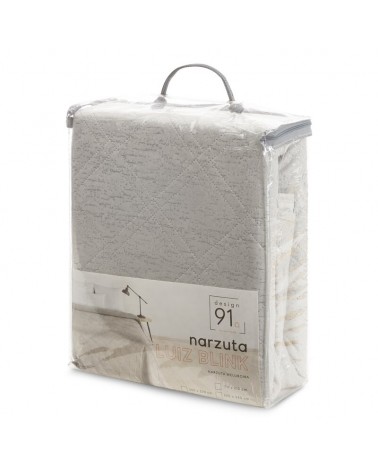 Narzuta velvet 220x240 Luiz Blink srebrna Eurofirany