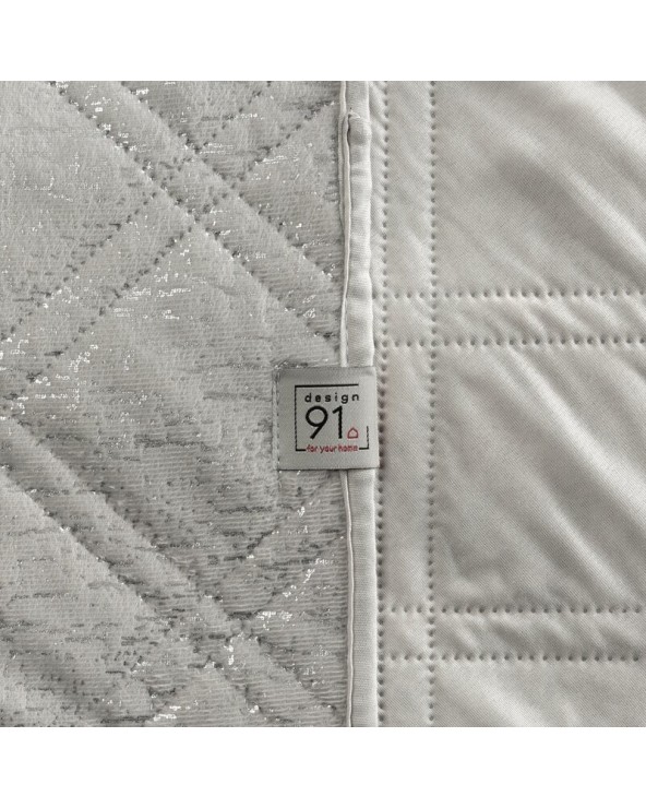 Narzuta velvet 220x240 Luiz Blink srebrna Eurofirany