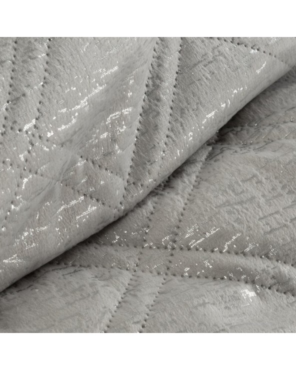 Narzuta velvet 220x240 Luiz Blink srebrna Eurofirany