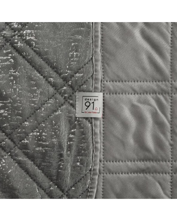 Narzuta velvet 220x240 Luiz Blink stalowa Eurofirany